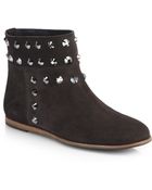 Pedro Garcia Studded Suede Ankle Boots - Lyst