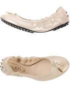 Tod's Ballet Flats - Lyst