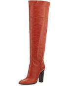 Giuseppe Zanotti High-Heel Leather Knee Boot - Lyst