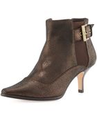 Donald J Pliner Leather Ankle Boot - Lyst