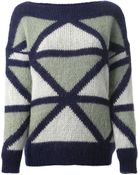 Roberto Collina Geometric Jacquard Sweater - Lyst