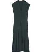 Marni Pleated Silk-Crepe Dress - Lyst