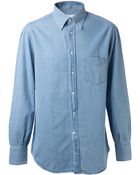 Brunello Cucinelli Chambray Shirt - Lyst