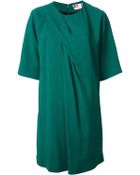MSGM Draped Dress - Lyst