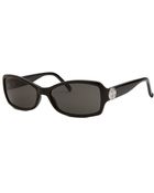 MICHAEL Michael Kors Women'S Rectangle Black Sunglasses - Lyst