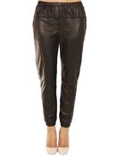 3.1 Phillip Lim Elastic Leather Sweatpant - Lyst