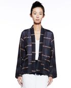 Etoile Isabel Marant Velda Plaid Oversized Blouse - Lyst