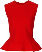 Antonio Berardi Wool-Blend Peplum Top - Lyst
