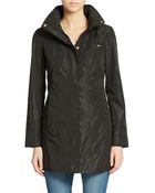 Ellen Tracy Plus Packable Rain Jacket - Lyst