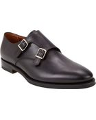 Battistoni Plaintoe Double Monk Shoes - Lyst