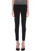 Burberry Skinny Stretch-crepe Trousers - Lyst