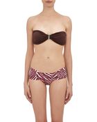 Ondademar Zebra-Print Bandeau Bikini Top - Lyst
