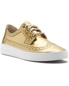 Michael Kors Piers Metallic Sneaker - Lyst