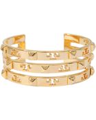 Tory Burch Stacked Logo Stud Cuff - Lyst