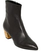Giuseppe Zanotti 50Mm Embellished Calf Ankle Boots - Lyst