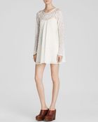 Free People Dress - Sheer Lace Rodeo Bella - Lyst