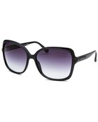 Michael Kors Womens Redonda Square Black Sunglasses - Lyst
