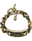 Michael Kors Twisted Plaque Bracelet - Lyst