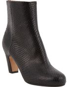 Maison Martin Margiela Snake-Stamped Ankle Boots - Lyst