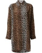 Elizabeth And James Long Animal Print Blouse - Lyst