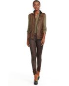 Polo Ralph Lauren Distressed-Leather Moto Vest - Lyst