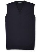 John Smedley Turner Merino Wool Sleeveless Sweater - Lyst