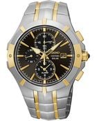 Seiko Mens Stainless Steel Solar Alarm Chronograph Watch - Lyst
