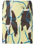 Cedric Charlier Printed Skirt - Lyst