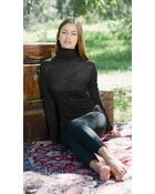 Twenty Tees Knitted Long Sleeve Funnel Neck Top - Lyst