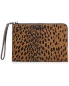 Elizabeth And James Pyramid Haircalf Pouch Cognacblack - Lyst