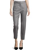 Stella McCartney Pinstripe Wool Slim-Fit Ankle Pants - Lyst
