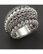 John Hardy Bedeg Silver Dome Ring - Lyst