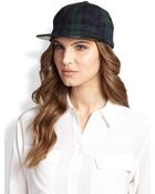 Eugenia Kim Darien Wool & Leather Baseball Hat - Lyst