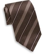 Armani Tonal Striped Silk Tie - Lyst