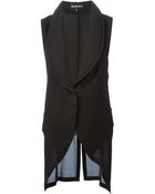 Ann Demeulemeester Shawl Collar Vest - Lyst
