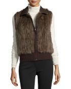 Gorski Russian Sable Knit Zip Vest - Lyst