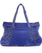 Roberto Cavalli Studded Satchel - Lyst