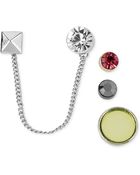Steve Madden Two Tone Five Piece Stud Earring Set - Lyst