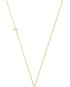 Gorjana Shimmer Cross Asymmetrical Necklace - Lyst