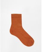 Asos Plain Rib Socks - Lyst