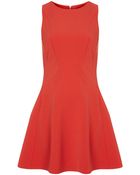 Topshop Sleeveless Seam Flippy Dress - Lyst