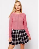 Monki Knitted Jumper - Lyst