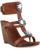 Mia Gem Wedge Sandals - Lyst