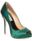 Badgley Mischka Kiara Platform Evening Pumps - Lyst