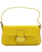 Fendi Citron Leather Convertible Strap Shoulder Bag - Lyst