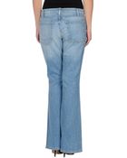 Current/Elliott Denim Trousers - Lyst
