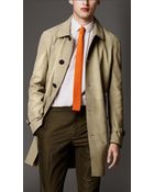 Burberry Suede Car Coat - Lyst