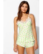 Betsey Johnson Silky Luxe Cami Short Set - Lyst
