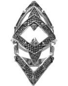House Of Harlow Pave Jaws Finger Ring - Lyst
