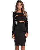 Milly Cut-Out Shrug Dress - Lyst